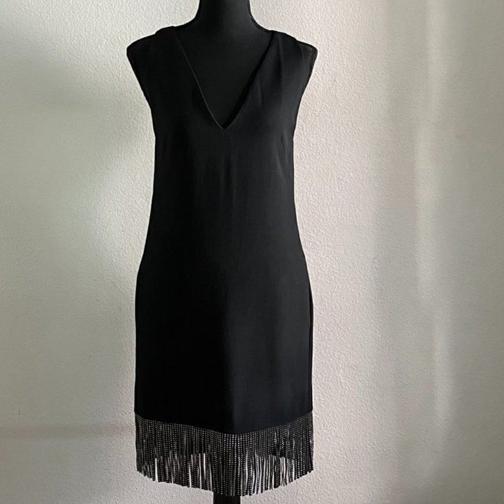 NWT PHILOSOPHY di LORENZO SERAFINI Black Short dresses Size 4 Made in Italy. - Picture 9 of 16
